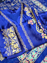CUSTOM LUXURY PURE SHEESHA SILK BLOCK PRINT