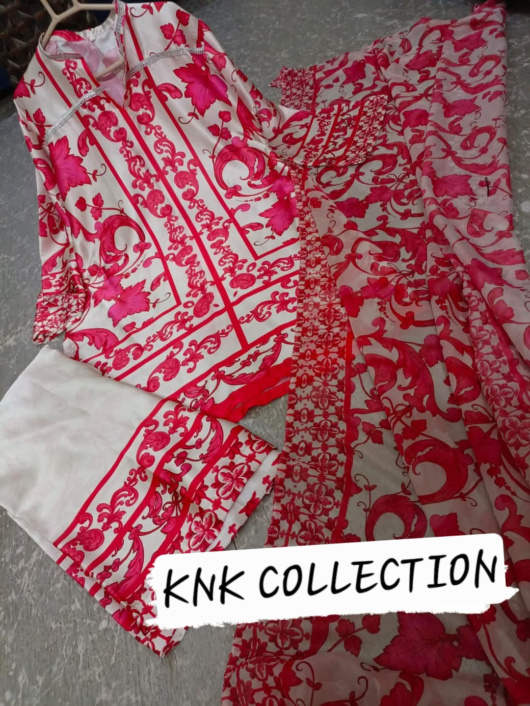 3pc Printed Silk