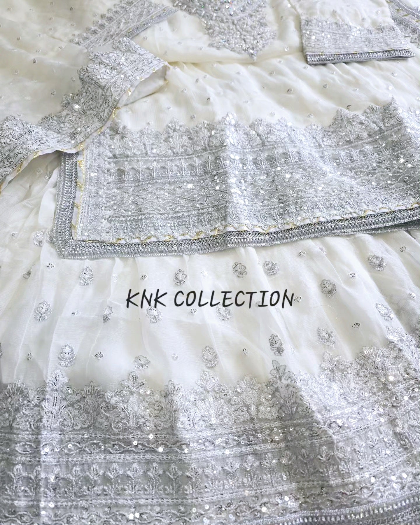 CHIFFON PARTY WEAR GHARARA SET