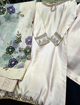 CUSTOM FORMAL HAND-PAINT DUPATTA WITH SHARARA