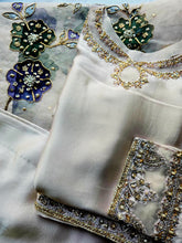 CUSTOM FORMAL HAND-PAINT DUPATTA WITH SHARARA