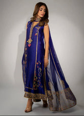 CUSTOM LUXURY PURE SHEESHA SILK BLOCK PRINT