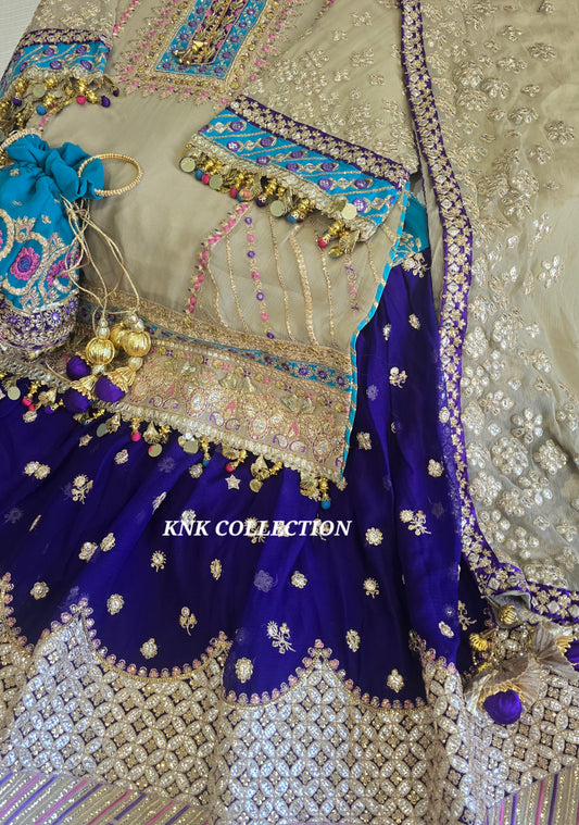 Chiffon Gharara Set