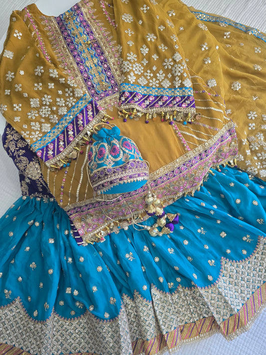 Chiffon Gharara Set