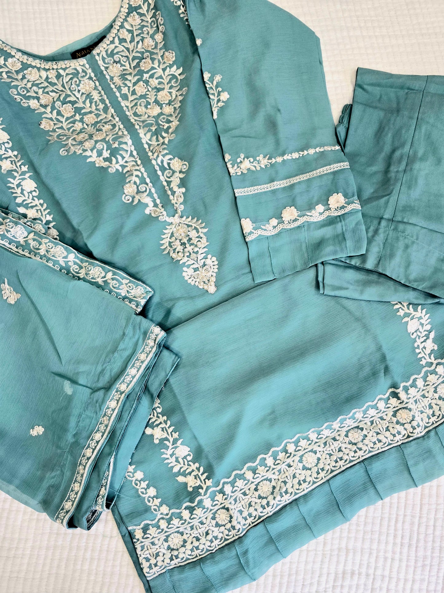 EMB CHIFFON OUTFIT