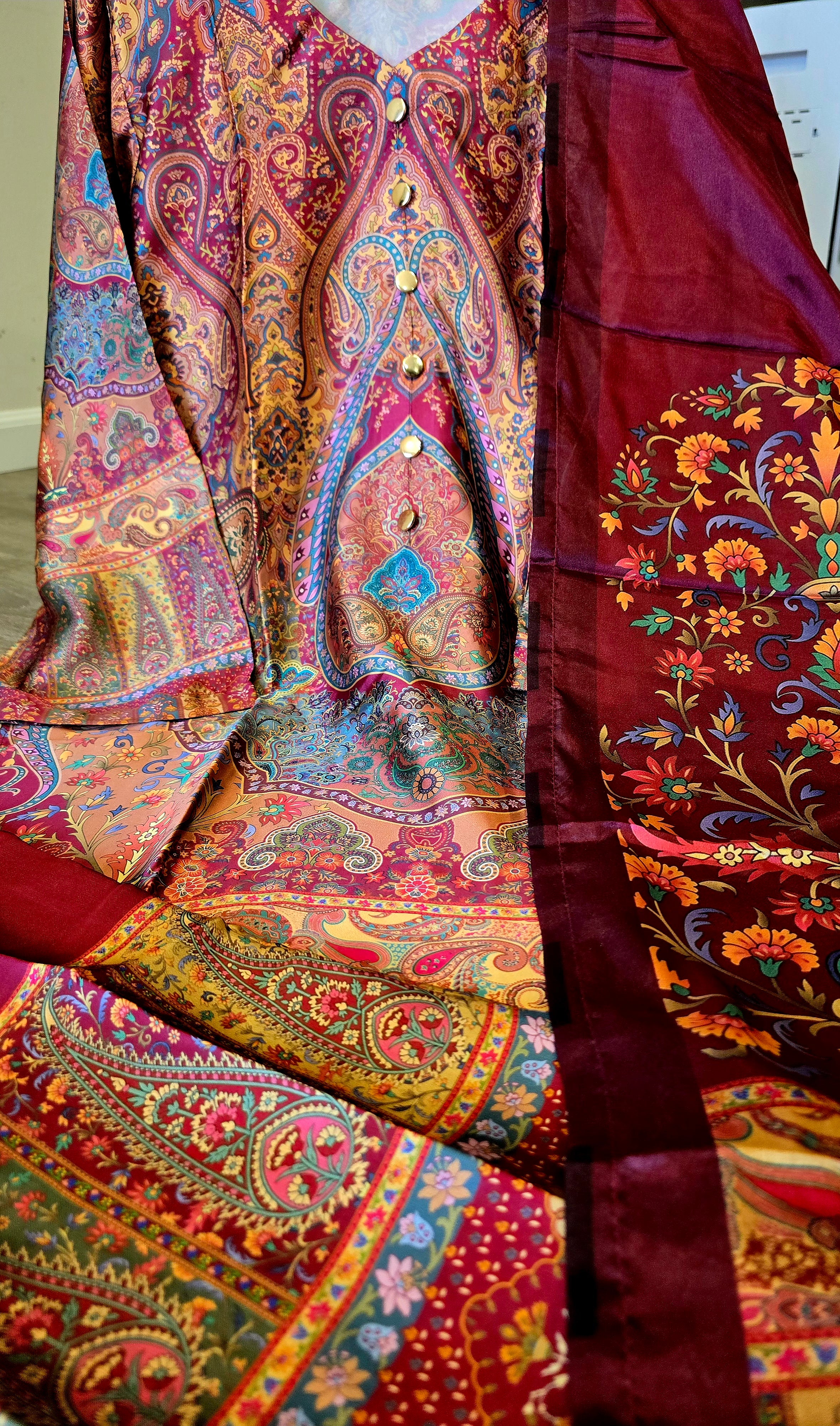 Kani Print Silk outfit