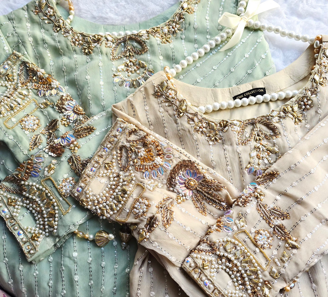 Chiffon Handwork knk Design