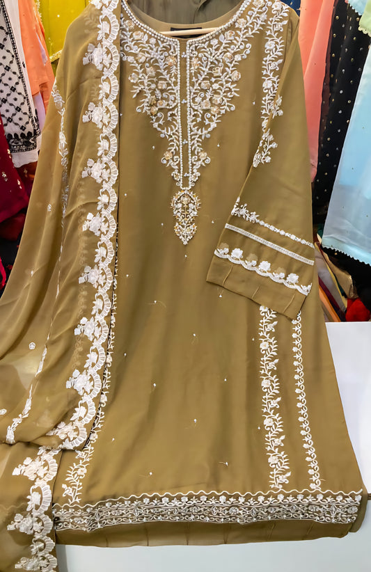 EMB CHIFFON OUTFIT