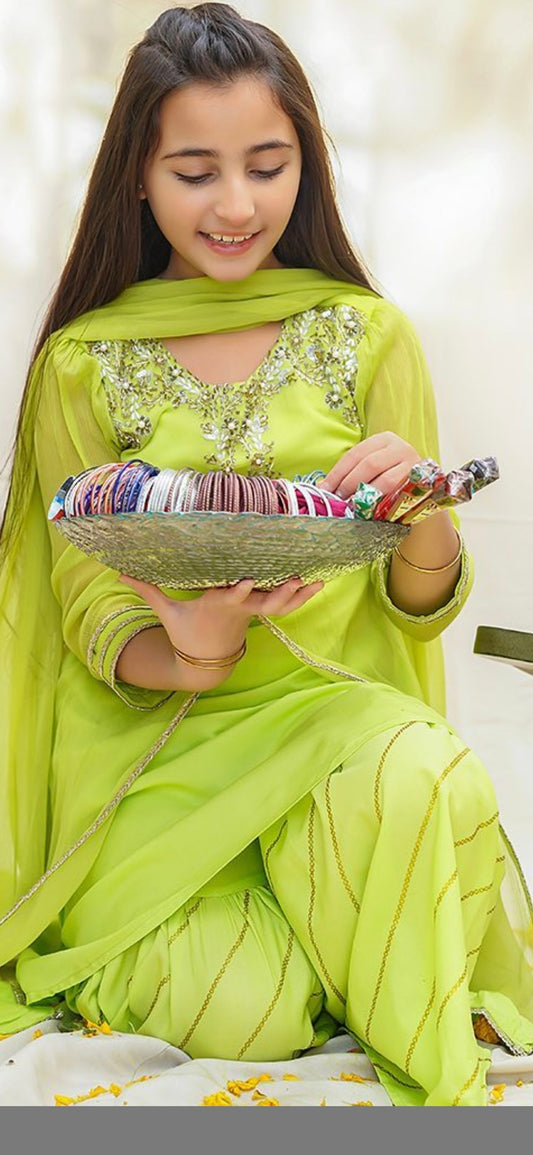 3pc Girls Gharara