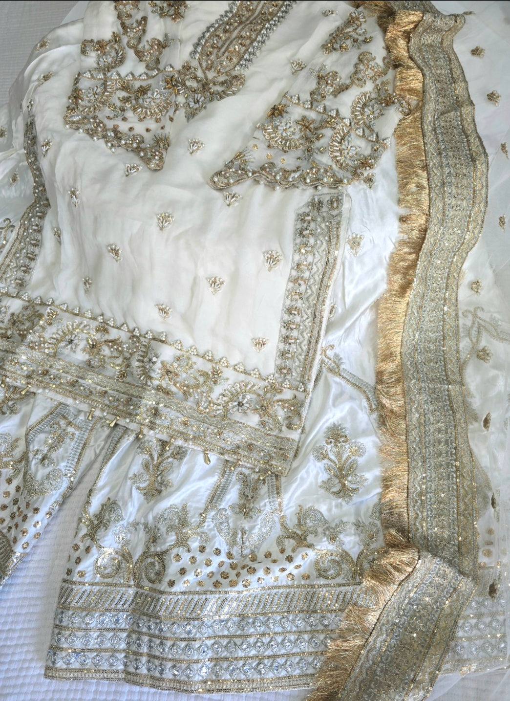 HANDWORK SHARARA SET