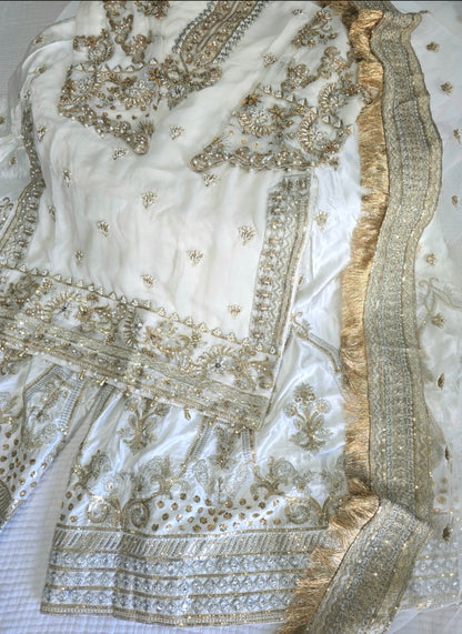 HANDWORK SHARARA SET