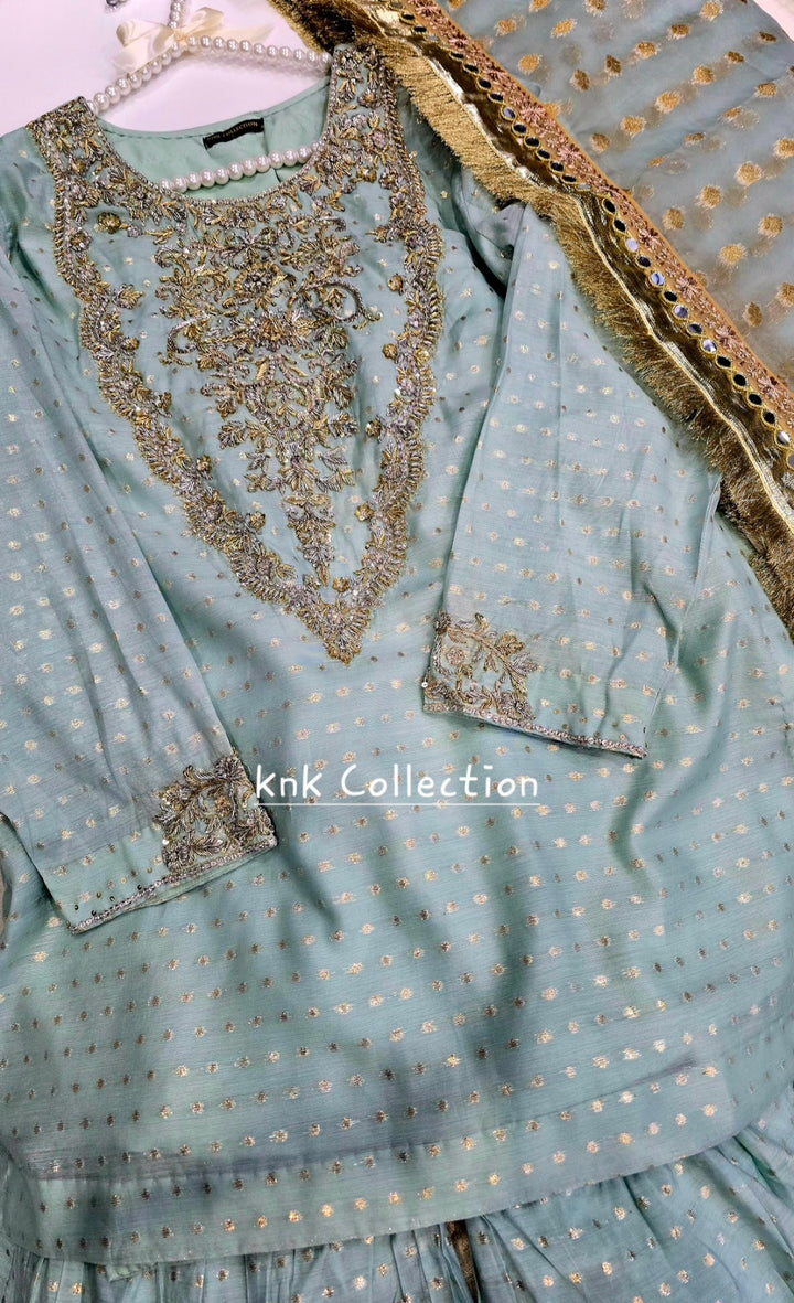 CUSTOM MADE DESIGNER GHARARA SET