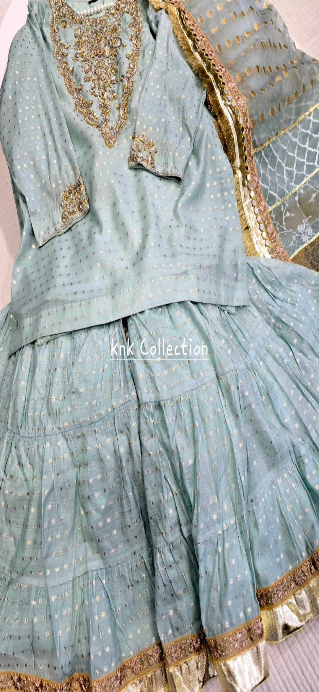 CUSTOM MADE DESIGNER GHARARA SET