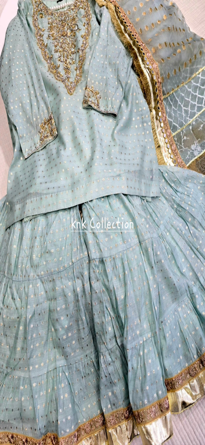 CUSTOM MADE DESIGNER GHARARA SET