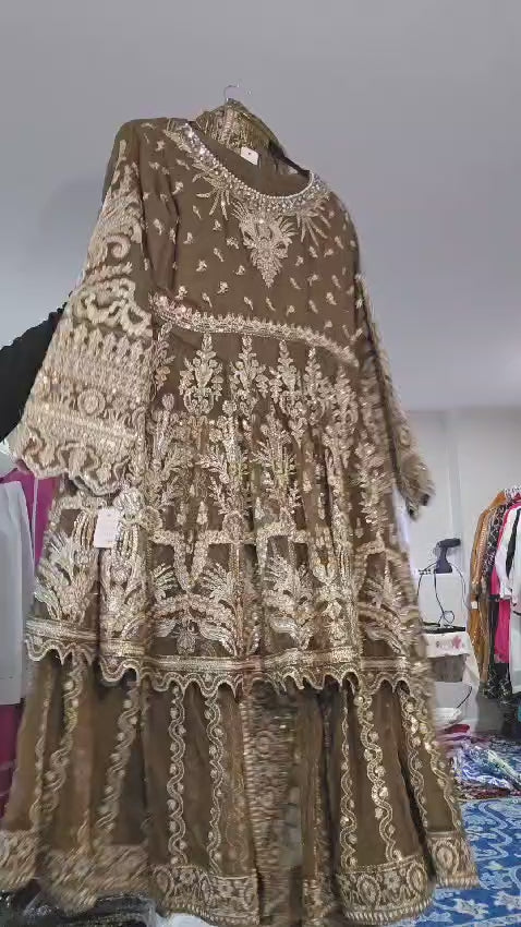 PEPLUM STYLE GHARARA OUTFIT
