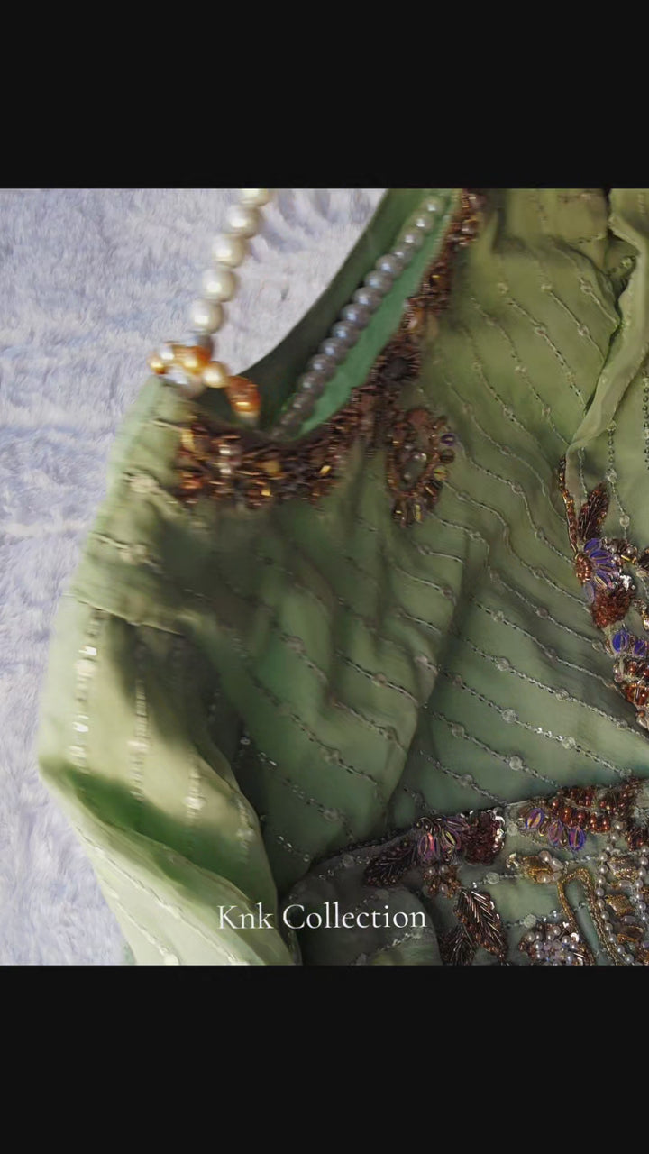 Chiffon Handwork knk Design