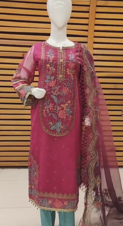 RTW Embroidered Organza
