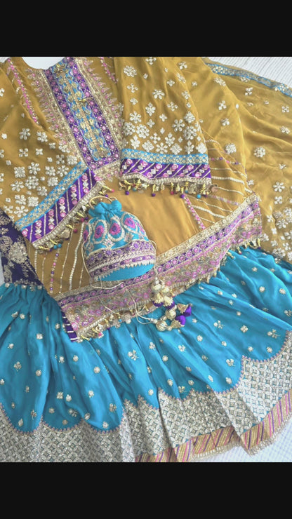 Chiffon Gharara Set