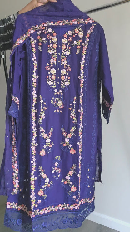 EMB CHIFFON OUTFIT