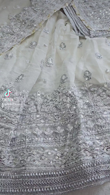 CHIFFON PARTY WEAR GHARARA SET